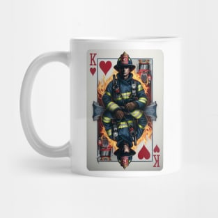 Firefighter Playing Card Mug